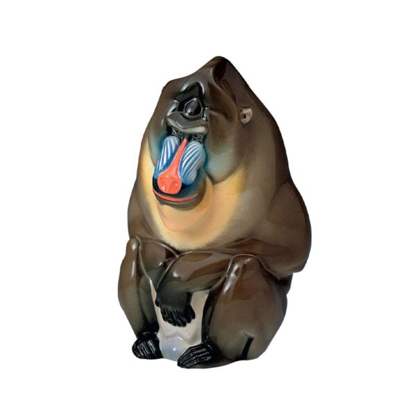 Nymphenburg Porcelain Mandrill Painted-Porcelain-Mandrill-Painted- Nymphenburg Porcelain Mandrill Painted