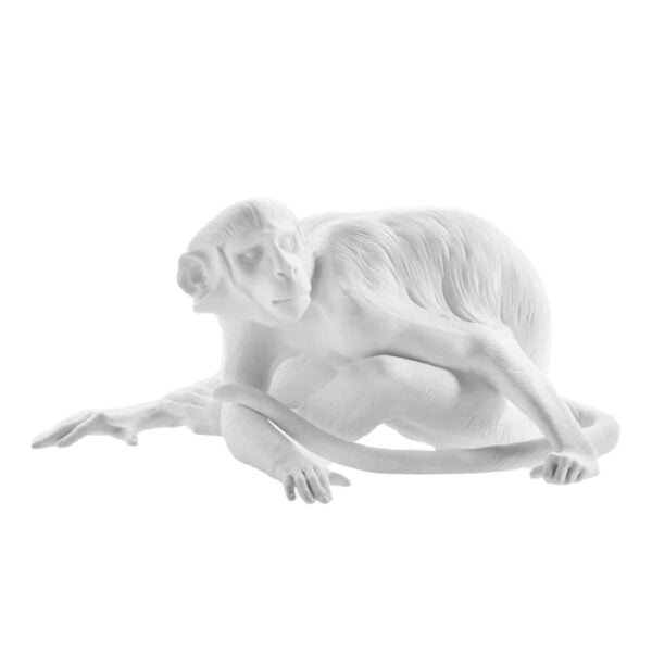Nymphenburg Porcelain Monkey White Bisque Nymphenburg Porcelain Monkey White Bisque