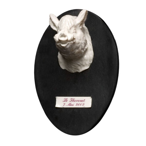 Nymphenburg Porcelain Wild Boar Hunting Trophy