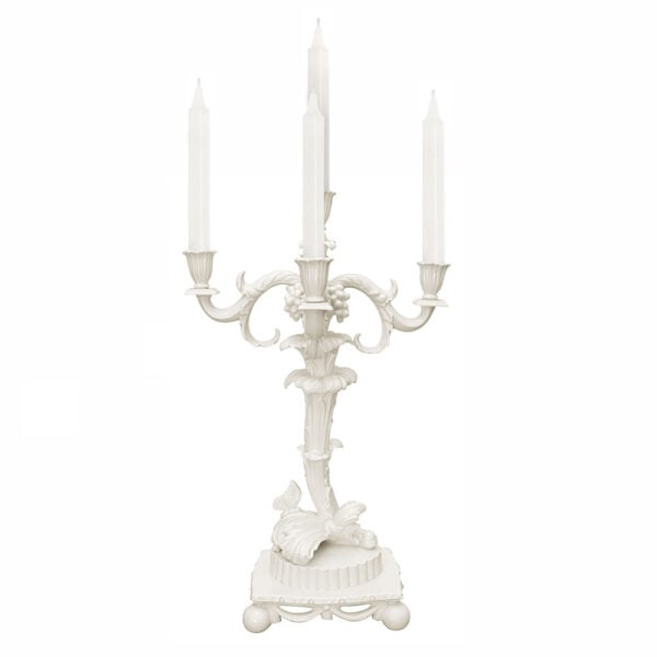 Nymphenburg Rococo Candelabra Nymphenburg Rococo Candelabra with Pillar Candles