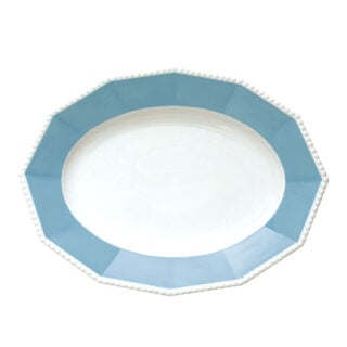Nymphenburg Symphony Blue Pearl Oval Platter Large