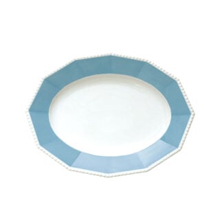 Nymphenburg Symphony Blue Pearl Oval Platter Medium