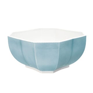 Nymphenburg Symphony Blue Pearl Salad Serving Bowl Side View