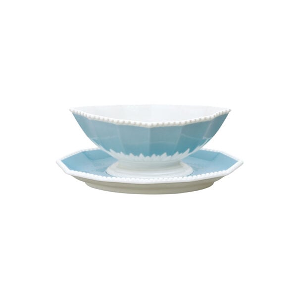 Nymphenburg Symphony Blue Pearl Saucer Boat Nymphenburg Symphony Blue Pearl Saucer Boat