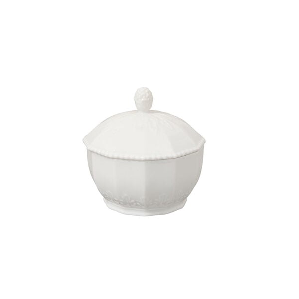 Nymphenburg Symphony White Pearl Sugar Bowl Nymphenburg Symphony White Pearl Sugar Bowl