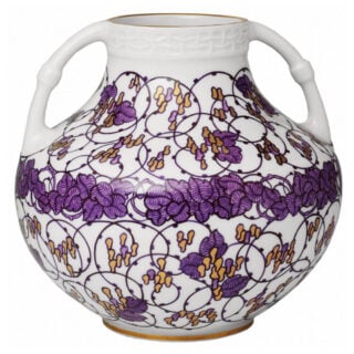 Nymphenburg Violet and Gold Vase Close Up Nymphenburg Violet and Gold Vase Close Up