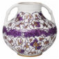 Nymphenburg Violet and Gold Vase Close Up