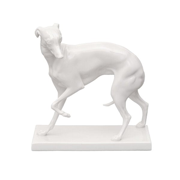 Nymphenburg Whippet Dog Ivory