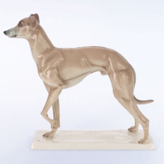 Nymphenburg Whippet Dog Painted Close Up Nymphenburg Whippet Dog Painted Close Up