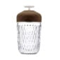Saint Louis Folia Portable Lamp Dark Wood with Aluminum Finish | Kneen & Co