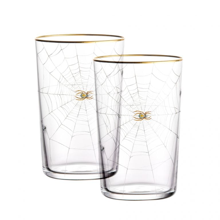 Lobmeyr Tumbler with Spider's Web at Kneen & Co. Luxury Glasses