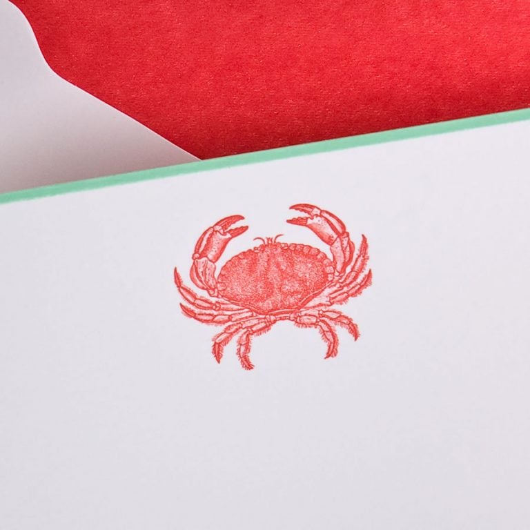 The Printery Crab Boxed Note Cards The Printery Crab Boxed Note Cards