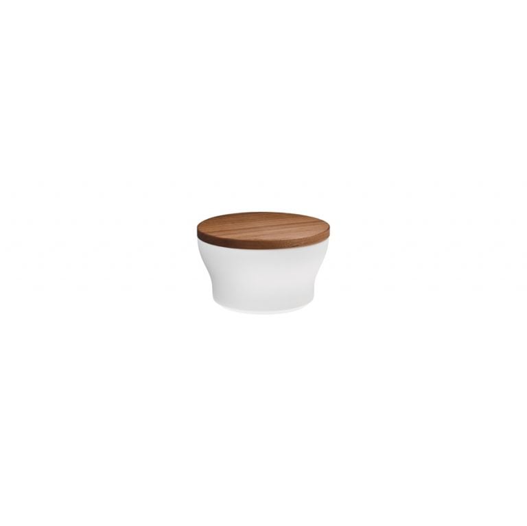 Hering Berlin Velvet Sugar, Salt or Pepper Bowl with Wooden Lid