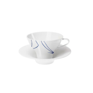 Hering Berlin Granat Coffee/Tea Cup and Saucer Smooth