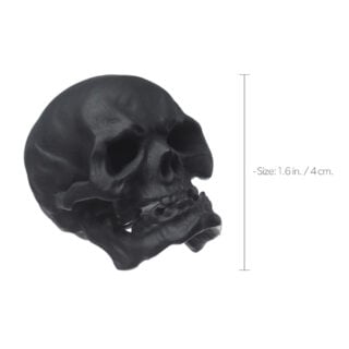 Nymphenburg Skull Small In Black Bisque Size