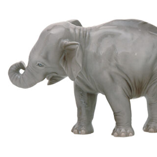 Nymphenburg Young Elephant Figurine Close Up