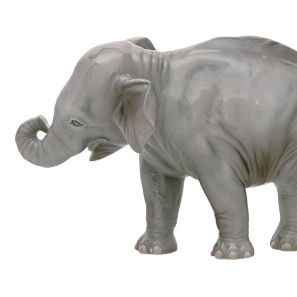 Nymphenburg Young Elephant Figurine Close Up