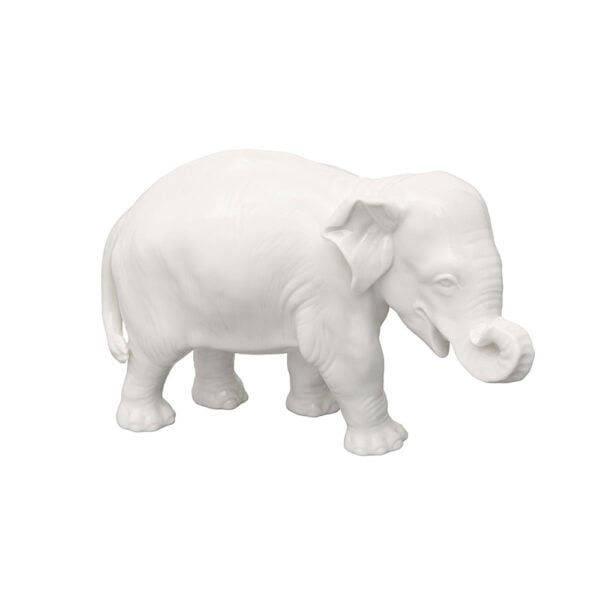 Nymphenburg Young Elephant No. 877b Ivory Glazed Nymphenburg Young Elephant No. 877b Ivory Glazed