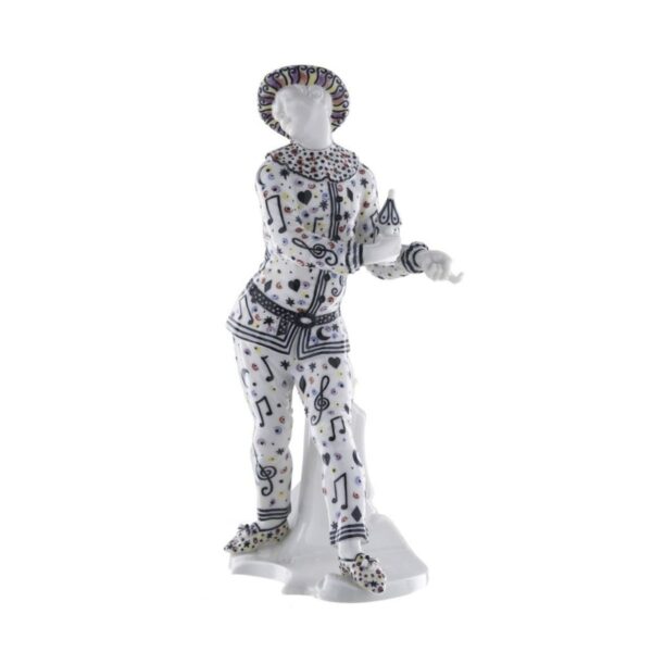 Nymphenburg Pierrot Figurine Commedia dell'Arte Couture Edition