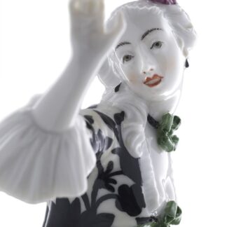 Nymphenburg Leda Figurine Commedia dell'Arte Couture Edition Close Up