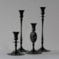 E.R. Butler Biedermeier Candlesticks Oxidized Bronze Finish Fine Home Accessories