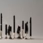 E. R. Butler & Co. Fluted Satin Silver Candlesticks designed by Ted Muehling 2
