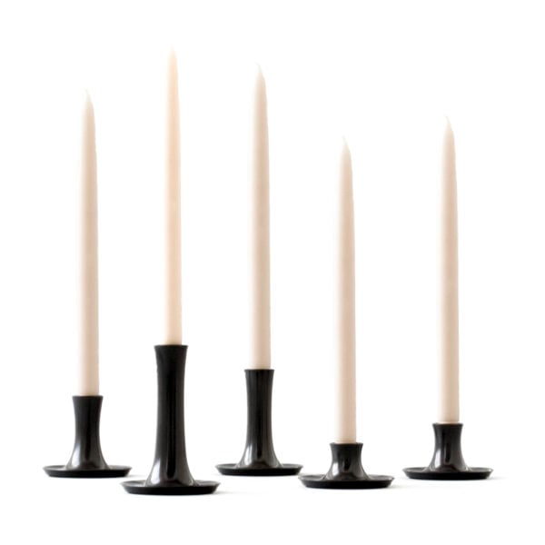 E.R. Butler Fluted Candlesticks Oxidized Bronze