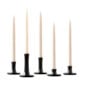 E.R. Butler Fluted Candlesticks Oxidized Bronze
