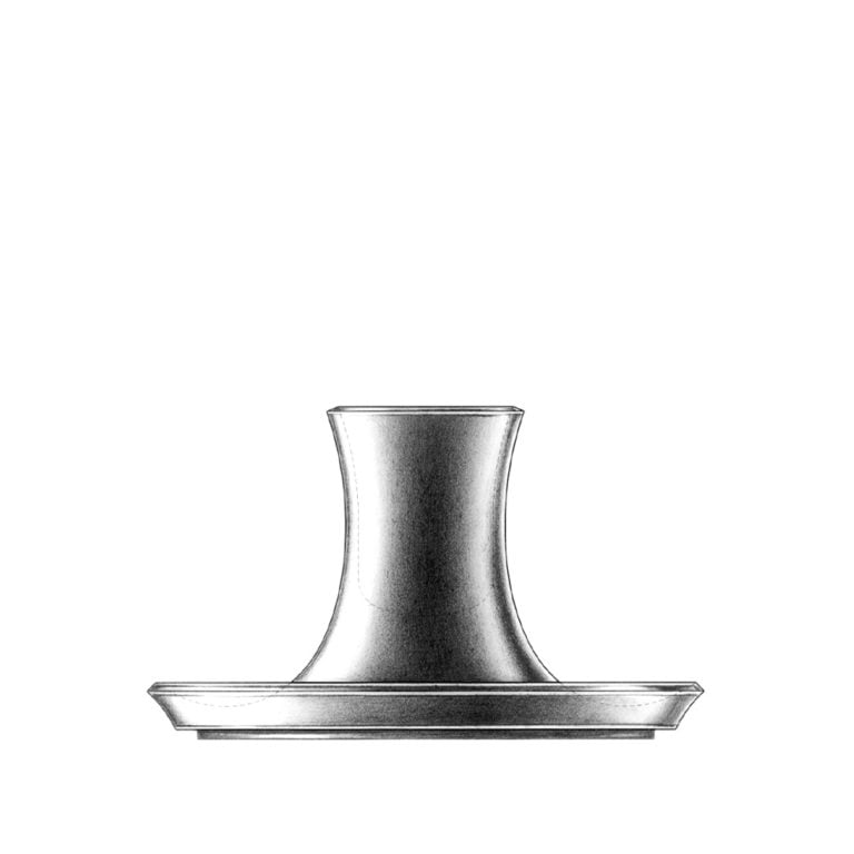 ERButler_Polished_Silver_Fluted_SMALL_1000x1000 E.R. Butler Fluted Candlestick Small Designed by Ted Muehling