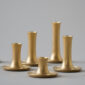 E.R. Butler Gold Fluted Candlesticks designed by Ted Muehling