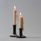 E. R. Butler & Co. Fluted Oxidized Bronze Candlesticks designed by Ted Muehling 2