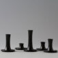 E. R. Butler & Co. Fluted Oxidized Bronze Candlesticks designed by Ted Muehling 2
