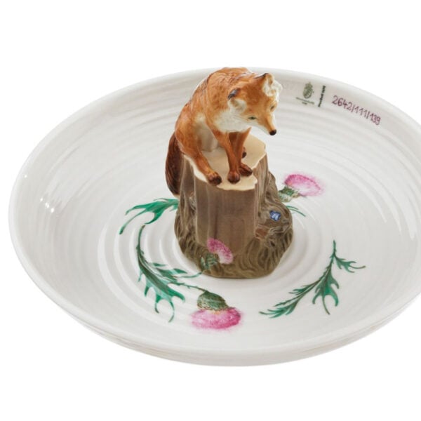 Nymphenburg Bowl With Fox Detail View Nymphenburg Bowl With Fox Detail View