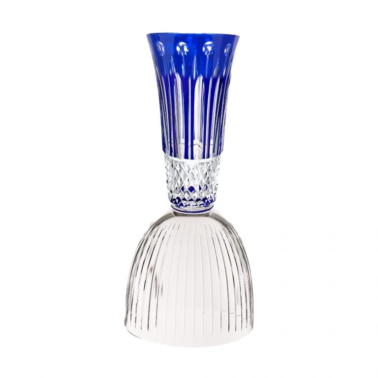 SaintLouisLesDiablesFlueBlue Saint Louis Tommy Champagne Flute Blue