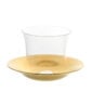 Lobmeyr Lily Mokka Cup and Saucer in Gilt Brass at Kneen & Co.
