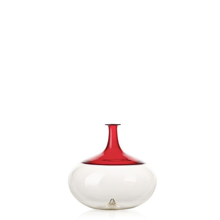 Venini Bolle Straw Yellow and Red
