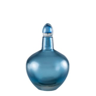 Venini Bottiglie Incise Blue Iron