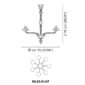 Venini Porpora 7-Light Chandelier Scale