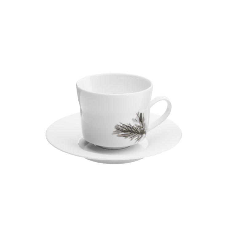 Hering Berlin Piqueur Tea Cup and Saucer Branches Hering Berlin Piqueur Tea Cup and Saucer Branches