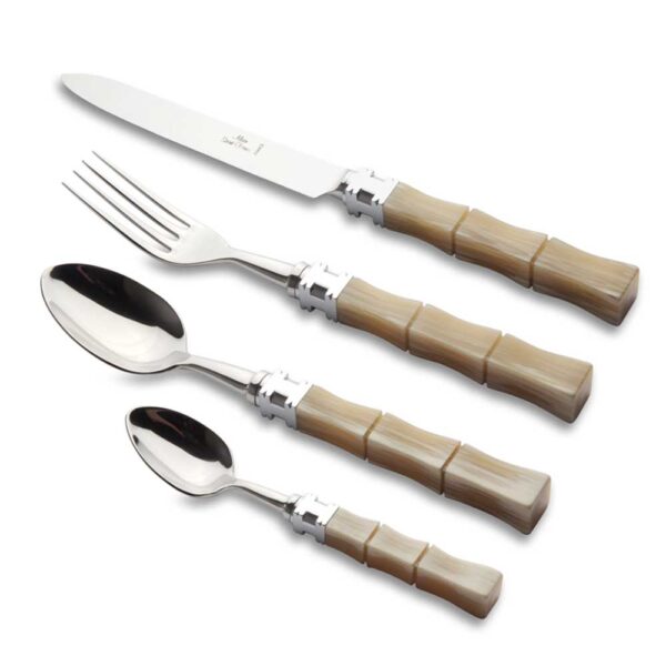 Alain Saint-Joanis Kyoto Light Horn Stainless Steel Place Setting Alain Saint-Joanis Kyoto Light Horn Stainless Steel Place Setting