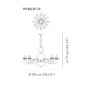 Venini Gio Ponti 12-Light Chandelier Multicolor Scale