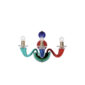 Venini Gio Ponti 3-Light Wall Sconce Multicolor