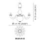 Venini Gio Ponti 12-Light Chandelier Opaline Grey Scale
