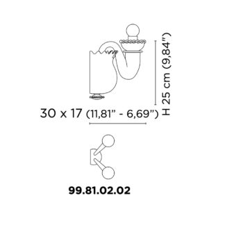 Venini Gio Ponti 2-Light Wall Sconce Opaline Grey Scale Venini Gio Ponti 2-Light Wall Sconce Opaline Grey Scale