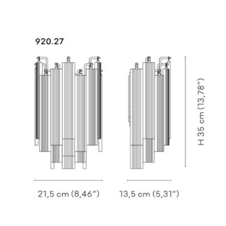 Venini Nastri Wall Sconce 1960 Scale