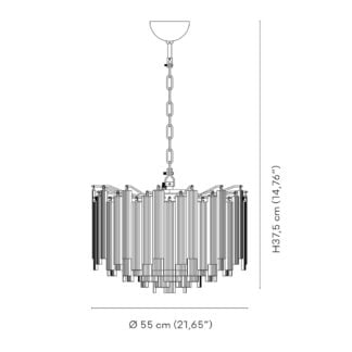 Venini Nastri Chandelier Scale