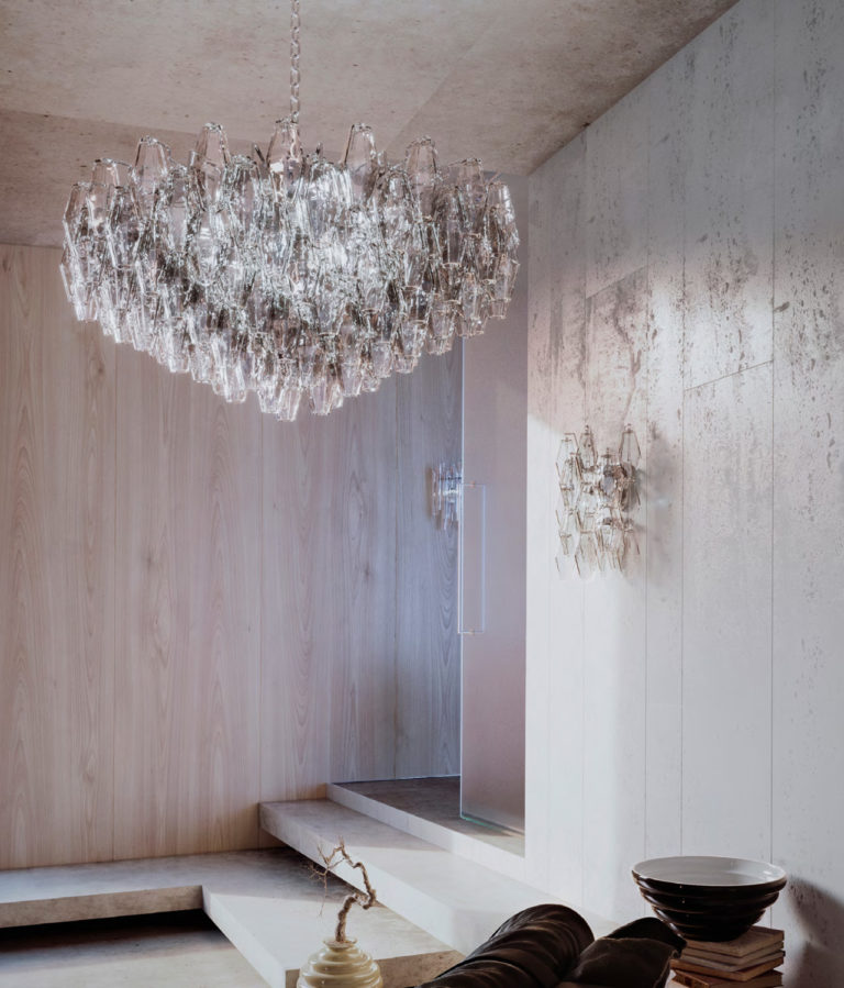 Venini Poliedri Chandelier Mood