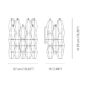Venini Poliedri Wall Sconce Scale