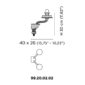 Venini Porpora 2-Light Wall Sconce Scale