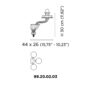 Venini Porpora 3-Light Wall Sconce Scale